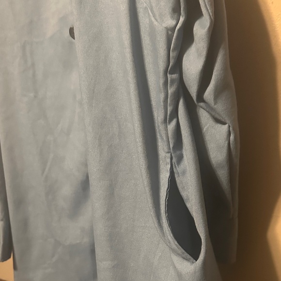 LuLaRoe Casual Blue Button Down Abigail Shirt - Picture 4 of 7